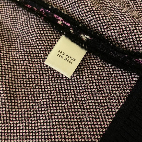 St John Wool Full Zip Snakeskin Print Cardigan Knit Sweater Purple Womens Sz Med - Picture 5 of 8